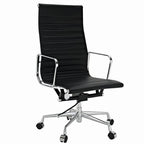 Eames Thin Pad Office Chair EA119 Black Leather Replica – High Back