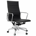 Eames Thin Pad Office Chair EA119 Black Leather Replica – High Back