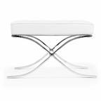 Premium Barcelona Ottoman Replica | Mid-Century Modern Ottoman White