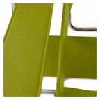 Premium Vassily Style Lounge Chair – Olive Green Saddle Leather & Stainless Steel Frame