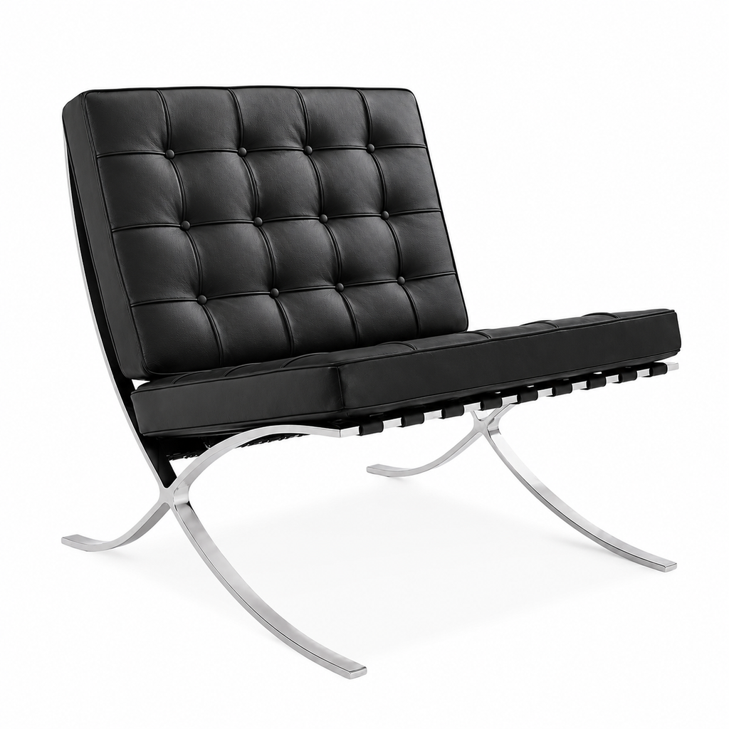 Premium Barcelona Chair Replica – Mies van der Rohe Inspired Lounge Chair