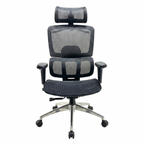 Premium D200 Ergonomic High Back Mesh Office Chair – Black | Fully Adjustable Swivel Desk Chair with Lumbar Support & Headrest