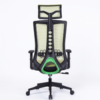 Premium D222 Ergonomic High Back Mesh Office Chair – Black | Fully Adjustable Swivel Desk Chair with Lumbar Support & Headrest