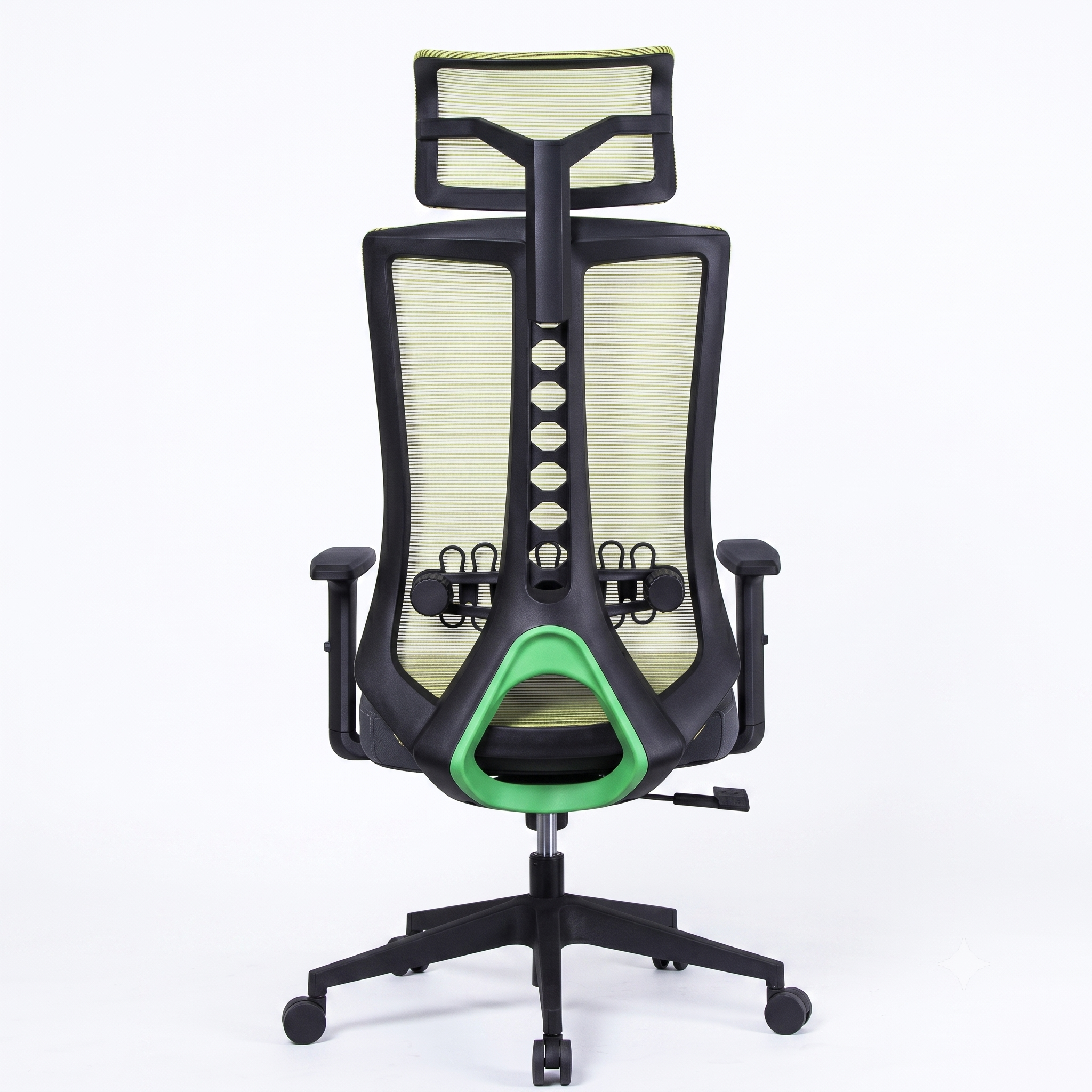 Premium D222 Ergonomic High Back Mesh Office Chair – Black | Fully Adjustable Swivel Desk Chair with Lumbar Support & Headrest
