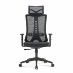 Premium D222 Ergonomic High Back Mesh Office Chair – Black | Fully Adjustable Swivel Desk Chair with Lumbar Support & Headrest