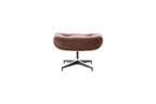Classic Charles Eames Lounge Chair & Ottoman Replica – Dark Brown Italian Leather | Walnut Veneer | Normal Base