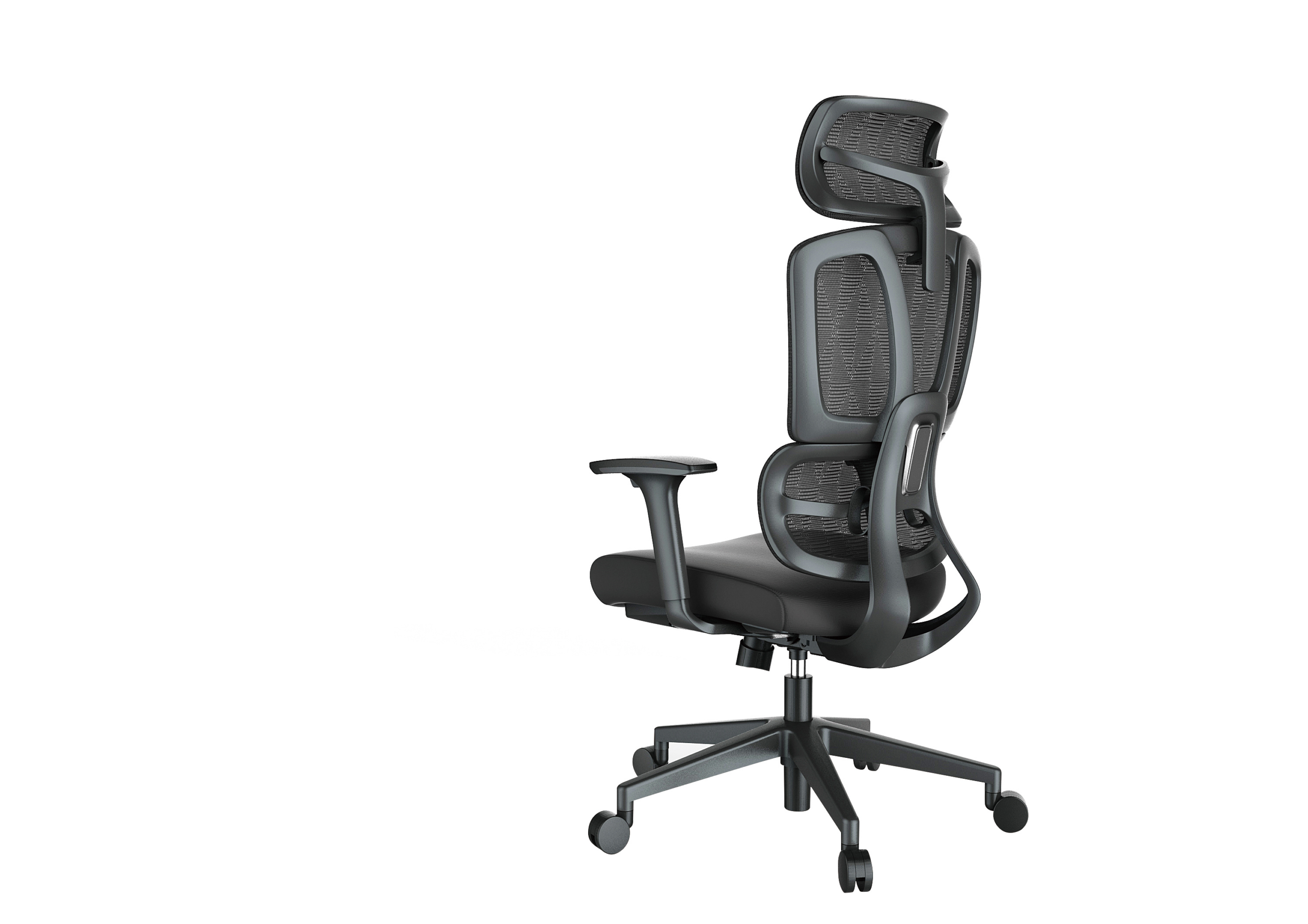 Premium D211 Ergonomic High Back Mesh Office Chair – Black | Adjustable Swivel Desk Chair with Lumbar Support & Headrest