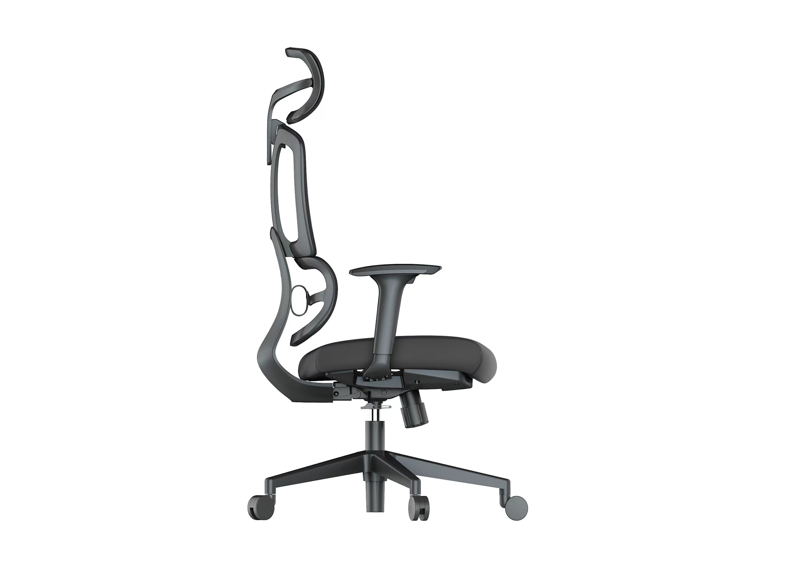 Premium D211 Ergonomic High Back Mesh Office Chair – Black | Adjustable Swivel Desk Chair with Lumbar Support & Headrest