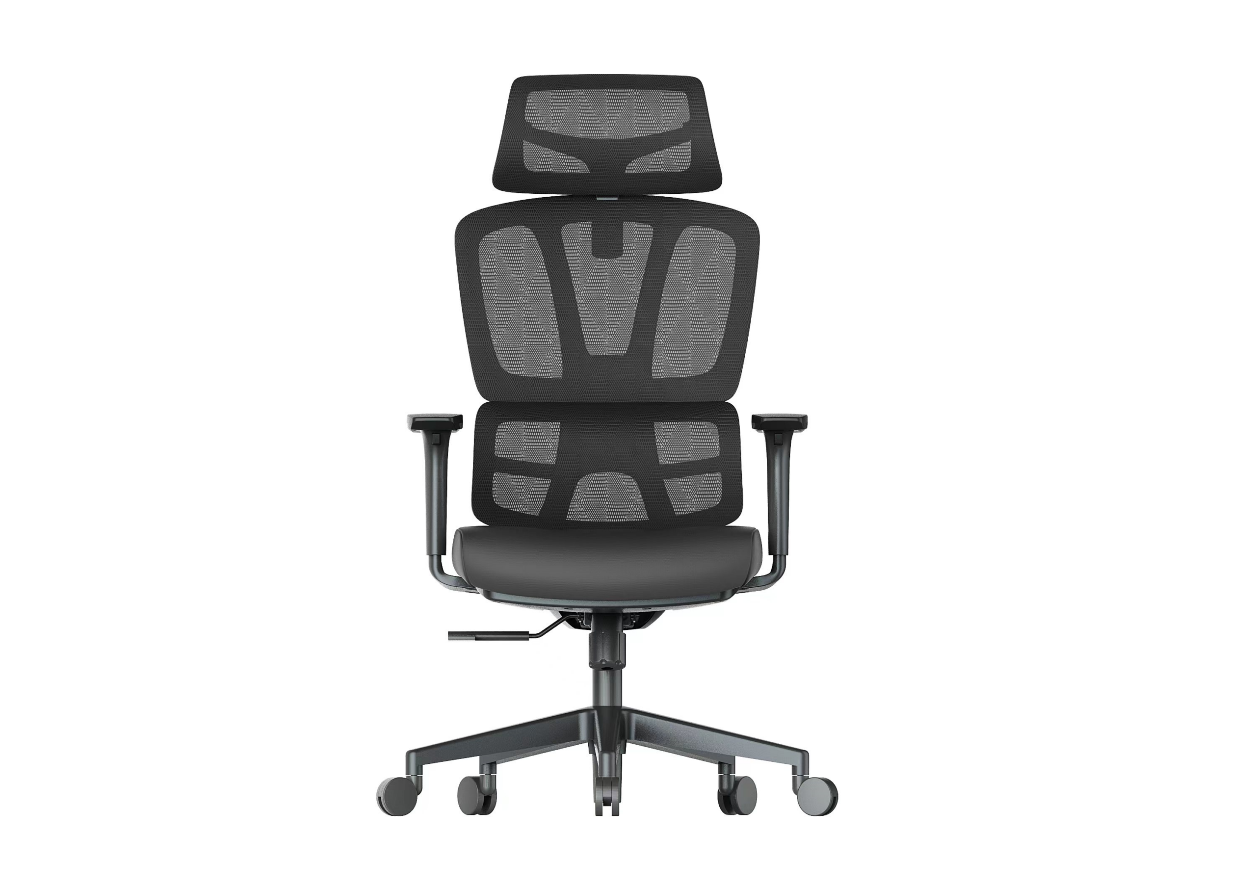 Premium D211 Ergonomic High Back Mesh Office Chair – Black | Adjustable Swivel Desk Chair with Lumbar Support & Headrest