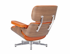 Premium Eames Lounge Chair & Ottoman Replica – Waxy Camel Leather & Walnut Wood