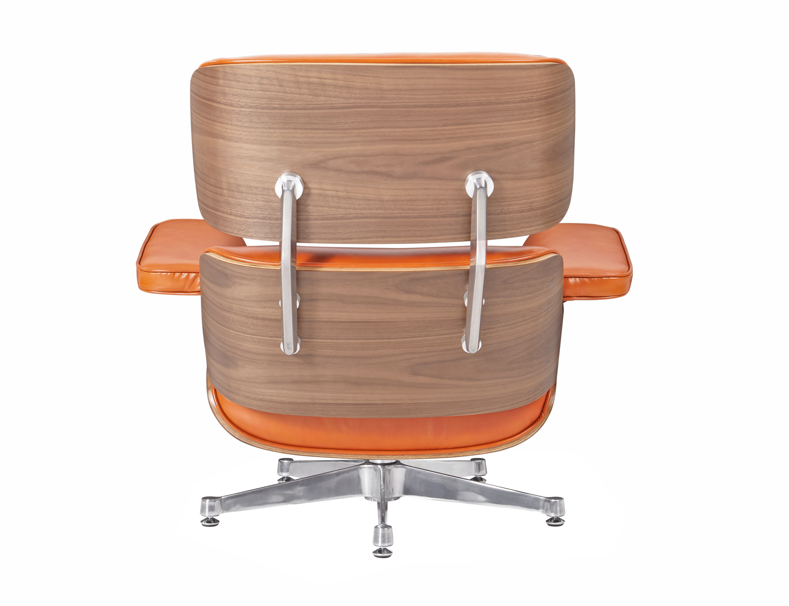 Premium Eames Lounge Chair & Ottoman Replica – Waxy Camel Leather & Walnut Wood