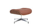 Charles Eames Lounge Chair & Ottoman Replica – Tan Brown Italian Leather | Walnut Wood | Chrome Base