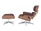 Premium Charles Eames Lounge Chair & Ottoman Replica – Waxy Chocolate Italian Leather | Walnut Wood