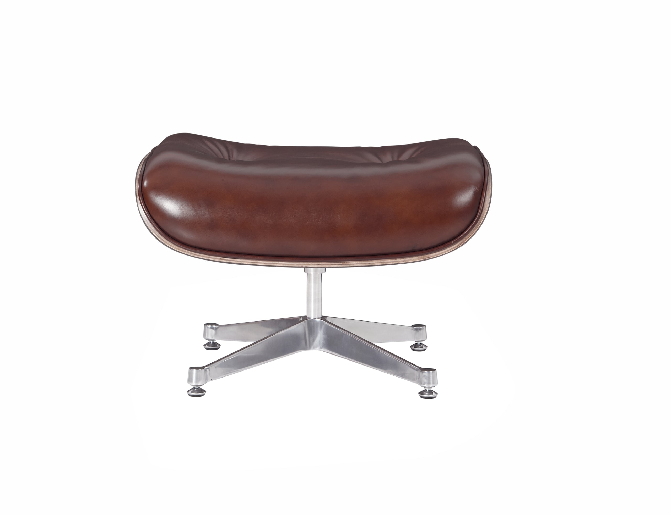 Premium Charles Eames Lounge Chair & Ottoman Replica – Waxy Chocolate Italian Leather | Walnut Wood