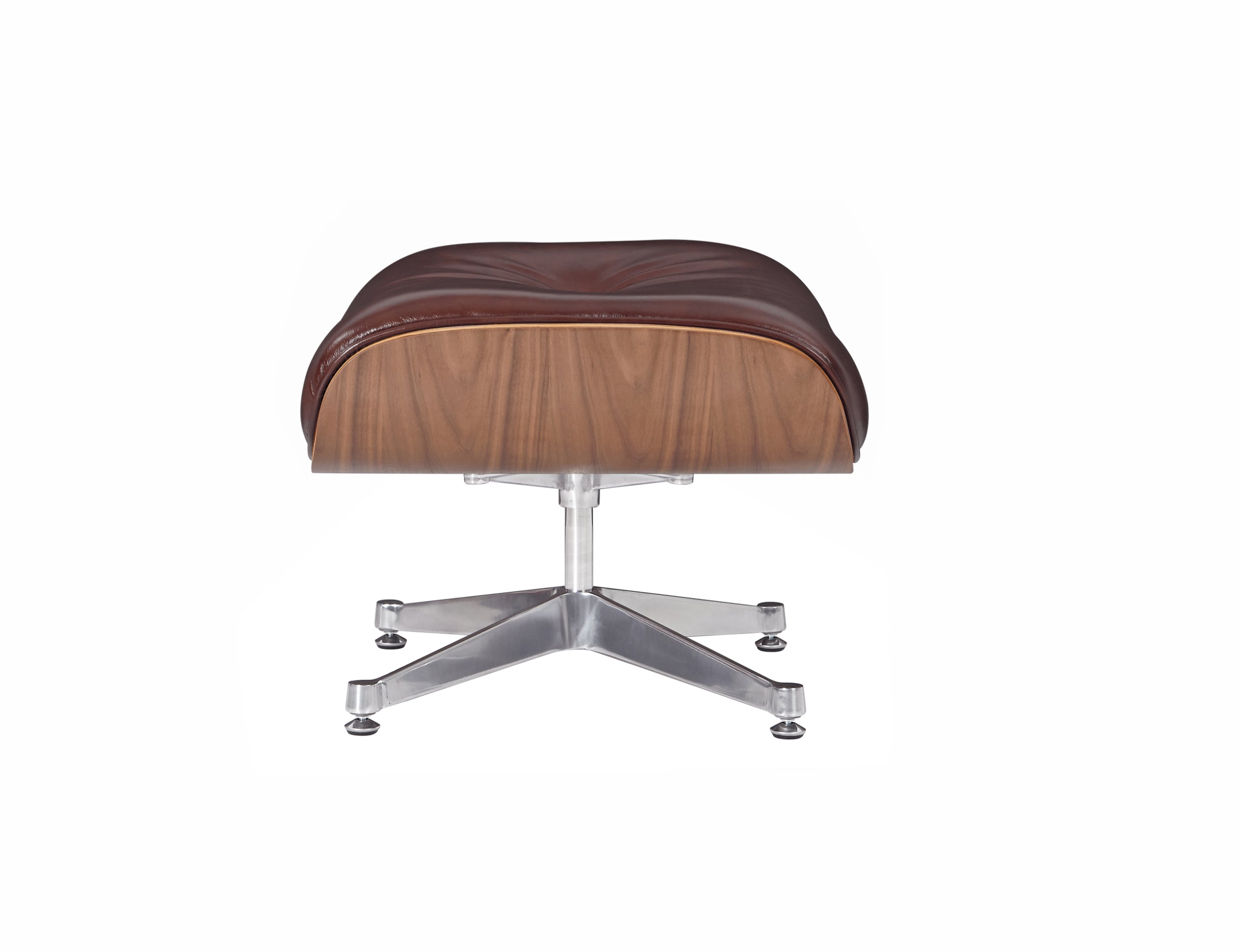 Premium Charles Eames Lounge Chair & Ottoman Replica – Waxy Chocolate Italian Leather | Walnut Wood