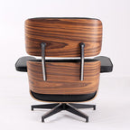 Classic Eames Style Lounge Chair & Ottoman Replica – Black Leather Rosewood