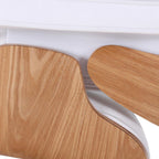 Charles Eames Lounge Chair and Ottoman Replica – White Leather | Ash Wood Veneer | Mid-Century Modern Lounge Chair