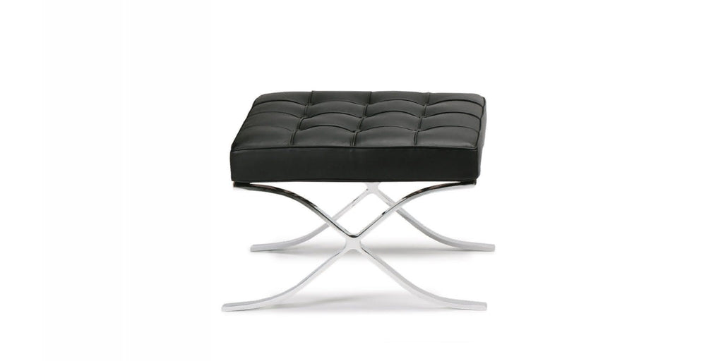 Premium Barcelona Chair & Ottoman Replica – Mid-Century Modern Lounge Set