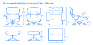 Classic Charles Eames Lounge Chair & Ottoman Replica – Tan Brown Italian Leather | Rosewood Veneer | Normal Base