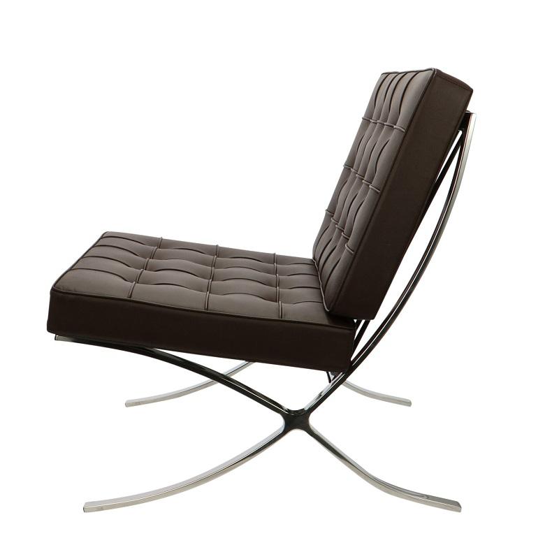 Premium Barcelona Chair Chocolate Brown | Mies van der Rohe Replica